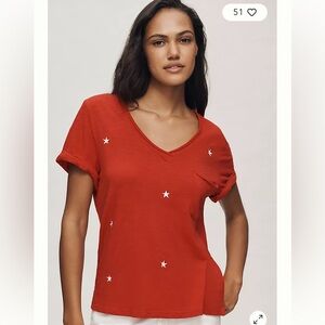 Pilcro at Anthropologie Quinn Star Tee NWT